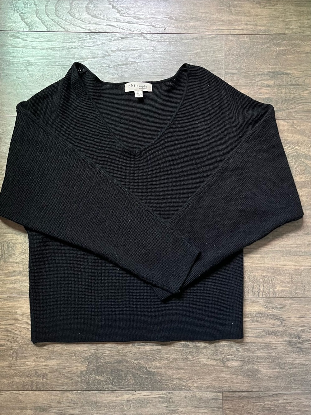 Philosophy Black Women's V-Neck Sweater